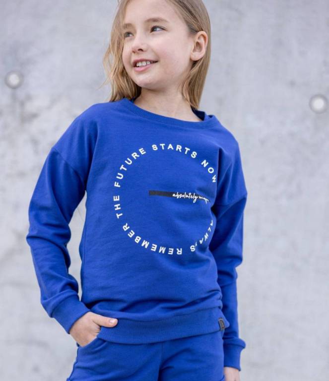 Bluza dziewczęca ALL FOR KIDS niebieska r. 104/110