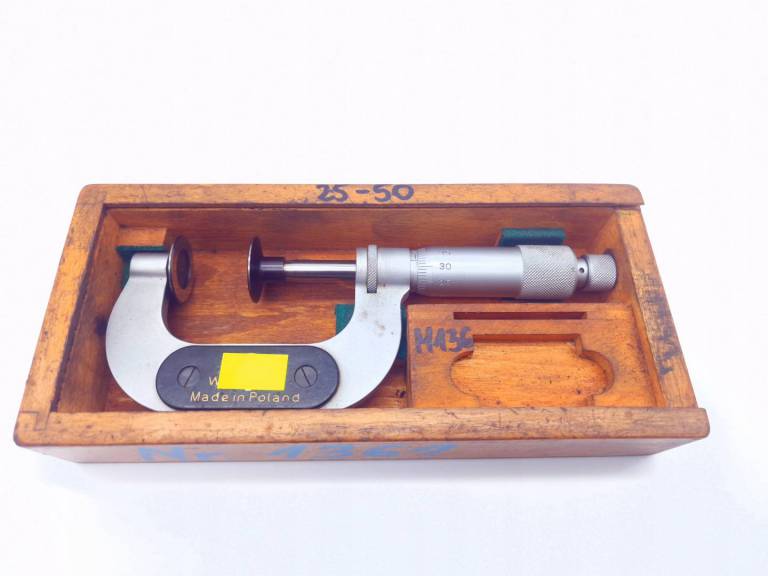 Mikrometr zewnętrzny MMZc 25-50 płaskimi FWP