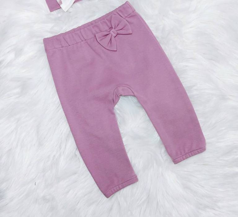 Spodnie niemowlęce Tosia Bambarillo fiolet r. 86