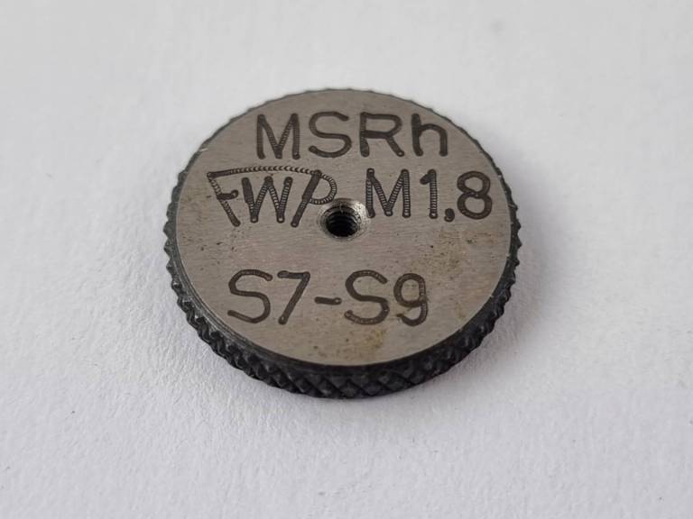 Sprawdzian pierścieniowy do gwintu MSRh M1,8 S7 S9