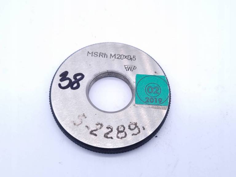 Sprawdzian pierścieniowy do gwintu MSRh M20x0,5