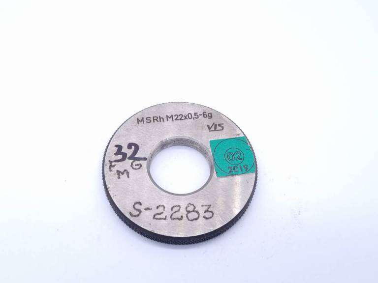 Sprawdzian pierścieniowy do gwintu MSRh M22x0,5 6g