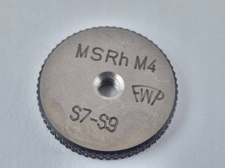 Sprawdzian pierścieniowy do gwintu MSRh M4