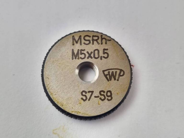 Sprawdzian pierścieniowy gwintu MSRh M5x0,5 S7 S9