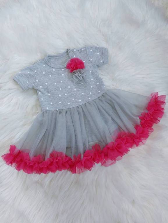 Sukienko-body niemowlęce krótki rękaw r. 80